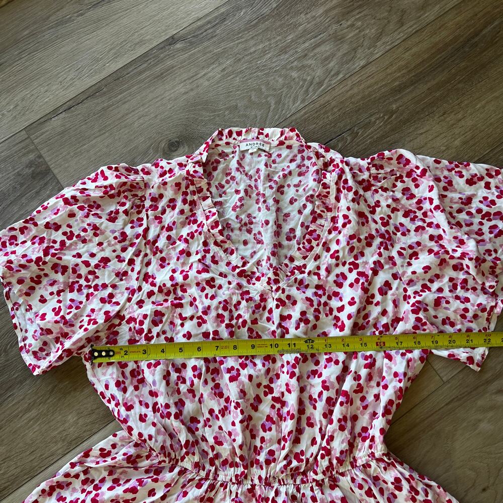 Andree By Unit Women's Raspberry Dot Print Cinch … - image 6